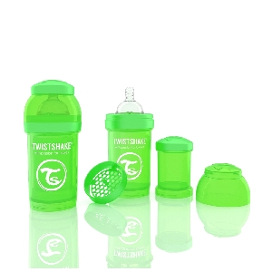 Biberon anti-colici 180 ml Twistshake, Verde