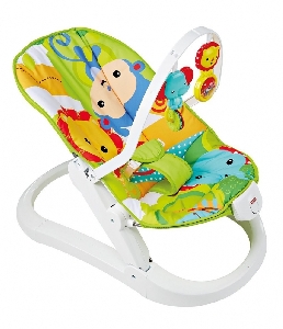 Balansoar portabil si distractiv Rainforest Friends Fisher Price,