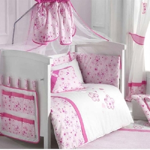 Set Lenjerie 8 piese Kidscom, Little Daisy