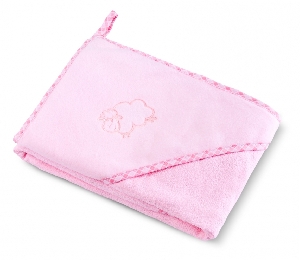 Prosop cu gluga Sheep 80 x 80 cm Sensillo, Pink