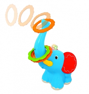 Jucarie interactiva Playful Elephant Toss Kiddieland,