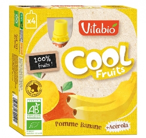 Suc organic cu Mar, Banana si Acerola Vitabio,