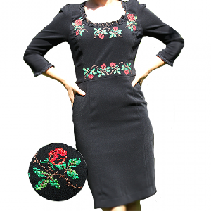 Rochie dama brodata Adelina Elfbebe, 34