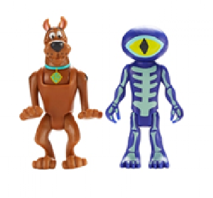 Set 2 figurine 7 cm Scooby Doo, Scooby Doo & Skeleton Man