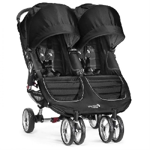 Carucior gemeni City Mini Double Baby Jogger, Black