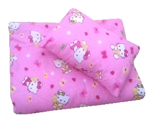 Lenjerie de pat din finet 140 x 70 cm Deseda, Hello Kitty