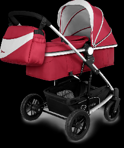 Carucior 3 in 1 Luna Lionelo, Grey / Red