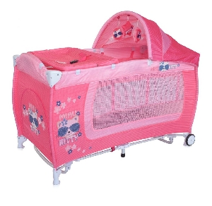 Patut pliant Danny 2 Plus Rocker Lorelli, Pink Kitty