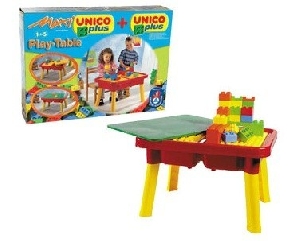 Set constructie Plus Masuta cu 31 piese cu suport - Unico