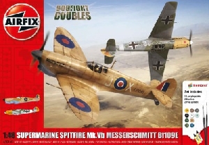 Kit constructie avioane Supermarine Spitfire Mk. Vb si Messerschmitt Bf109E-7