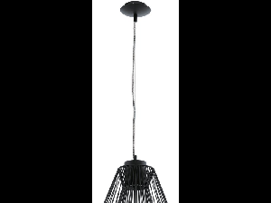 Lampa suspendata Piastre,neagra,1x7w,cablu negru