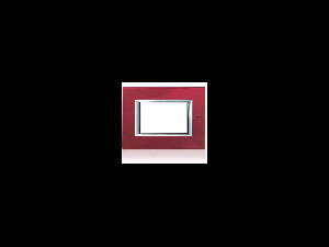 PLACA ORNAMENT 2 MODULE red china BTICINO AXOLUTE