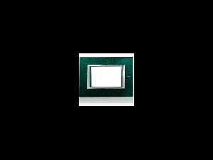 PLACA ORNAMENT 2 MODULE green sevres  BTICINO AXOLUTE