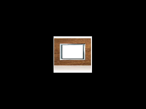 PLACA ORNAMENT 6 MODULE LEMN teak  BTICINO AXOLUTE