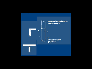 BRAT DREPT dublu  inclinare 0 grade 200mm