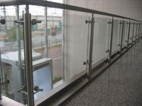 balustrade din inox/ sticla