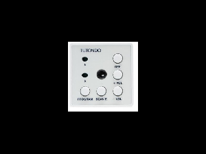 Unitate de control audio pentru 2 surse sunet stereo,  alb, TUTONDO