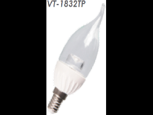 Bec cu LED-uri - 4W E14 lumanare flacara cristal 4500K , VT-1832TP