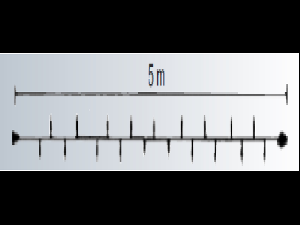 Sir ext. 50 LED Alb Rece cu Cablu Alb 5m