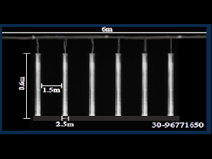 Stalactite 165 LED Alb Rece cu Cablu Transp. 6x0.6m + 5m