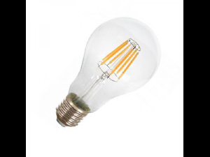 Bec LED Filament,8 w,E 27,lumina calda,bulb sticla,A67