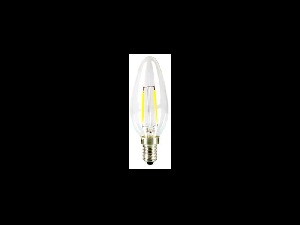 Bec LED Filament,2 w,E14,lumina calda,bulb sticla tip lumanare