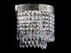 Aplica Diamant Crystal Palace 1 bec,dulie E27,230V,Diam. 17cm ,H18cm,Nichel