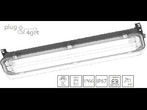 Corp de iluminat antiexplozie cu optica speciala EXL 310 LED 25W