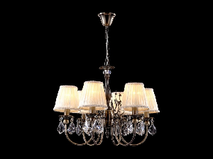 Candelabru Latona,6 becuri dulie E14, 230V,D.57cm, H.47 cm,Bronz