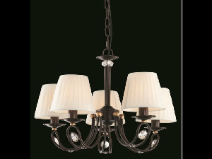 Candelabru Proline ,5 becuri dulie E14, 230V,D.55cm, H.38 cm,Maro