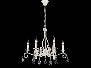 Candelabru  House Templiers,6 x E14, 230V, D.65cm,H.56 cm,Alb