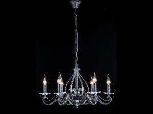 Candelabru  House Altberg,6 x E14, 230V, D.66cm,H.42 cm,Negru