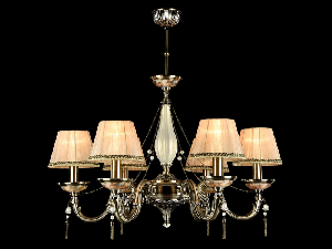 Candelabru Royal Classic Demitas,6 x E14,D.750,cm,H.530 cm,Bronz