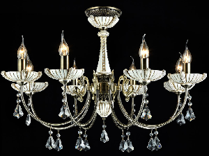 Candelabru Royal Classic Shell,8 x E14,D.770,cm,H.400 cm,Bronz