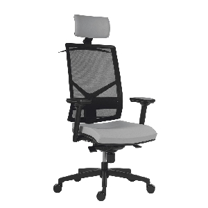 Scaun ergonomic mesh cu tetiera 1850 Omnia PDH gri