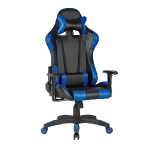 Scaun gaming GN90 Silverstone negru - albastru