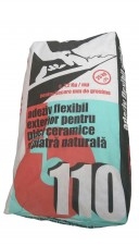 ADEZIV FLEXIBIL EXTERIOR PENTRU PLACI CERAMICE SI PIATRA NATURALA BEGA 110, 25KG