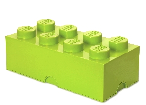 Cutie depozitare LEGO 2x4 verde deschis