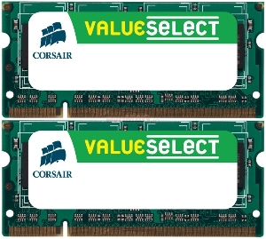 Corsair - Memorii So-DIMM Value Select DDR2, 2x4GB, 800MHz