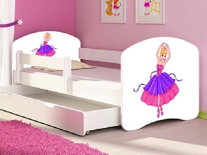 Patut Tineret MyKids Ballerina cu Sertar si Saltea MyKids 140x70