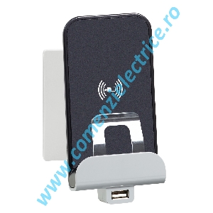 INCARCATOR WIRELESS (INDUCTIE) + USB LEGRAND NILOE