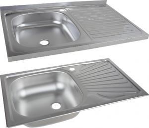 CHIUVETA INOX / 50X80CM - 0.6MM - STANGA