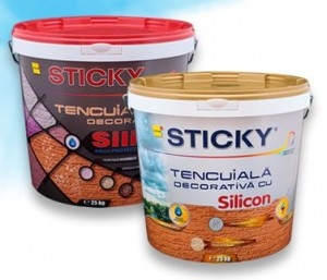 TENCUIALA DECORATIVA CU SILICON STICKY (BOB DE OREZ) 25KG