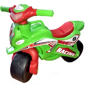 Motocicleta de impins MyKids Racing Rosu cu Verde