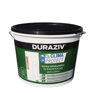 VOPSEA SUPERLAVABILA CLIMA PROTECT CU KAUCIUC EXTERIOR ALBA 10L