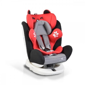 Scaun auto rotativ cu isofix 0-36 kg Bear Red