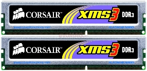 Corsair - Memorii XMS3 DDR3, 2x1GB, 1333MHz