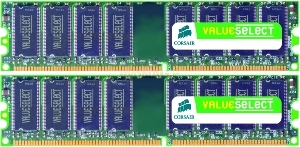 Corsair - Memorii Value Select DDR1, 2x512MB, 400MHz