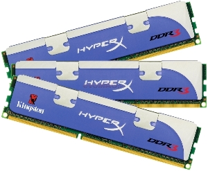 Kingston - Memorii HyperX Low Latency DDR3, 3x1GB, 1375MHz (XMP)