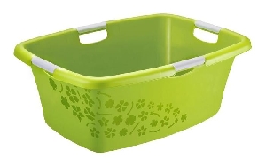 Cos pentru Rufe 50L Verde Flowers